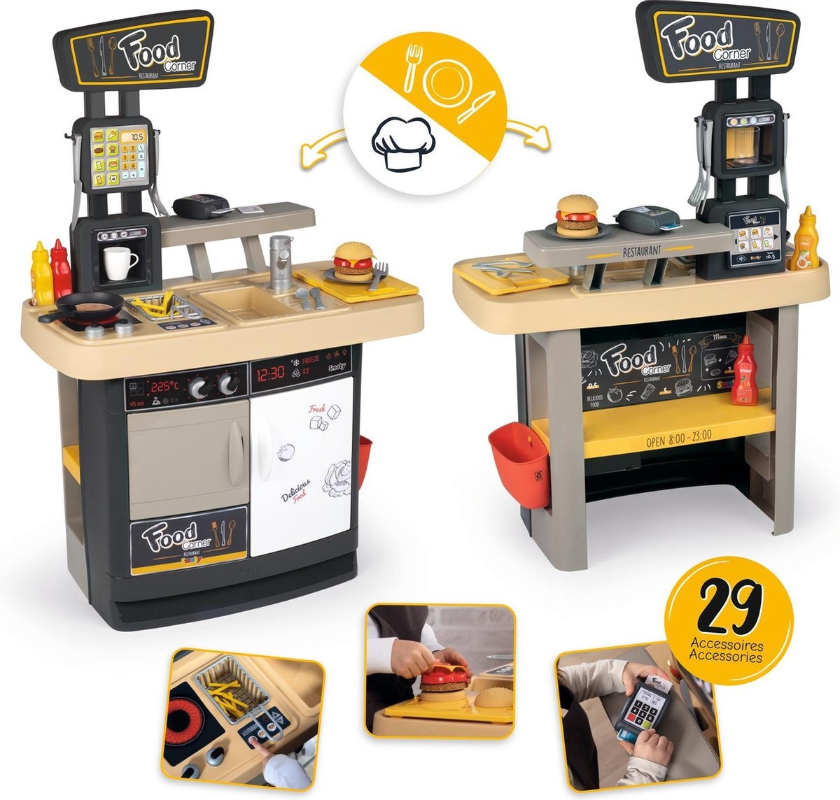 Smoby - Food Corner restaurant - Afbeelding 4