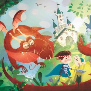 Puzzel Dragon and the Knight – 180 stuks