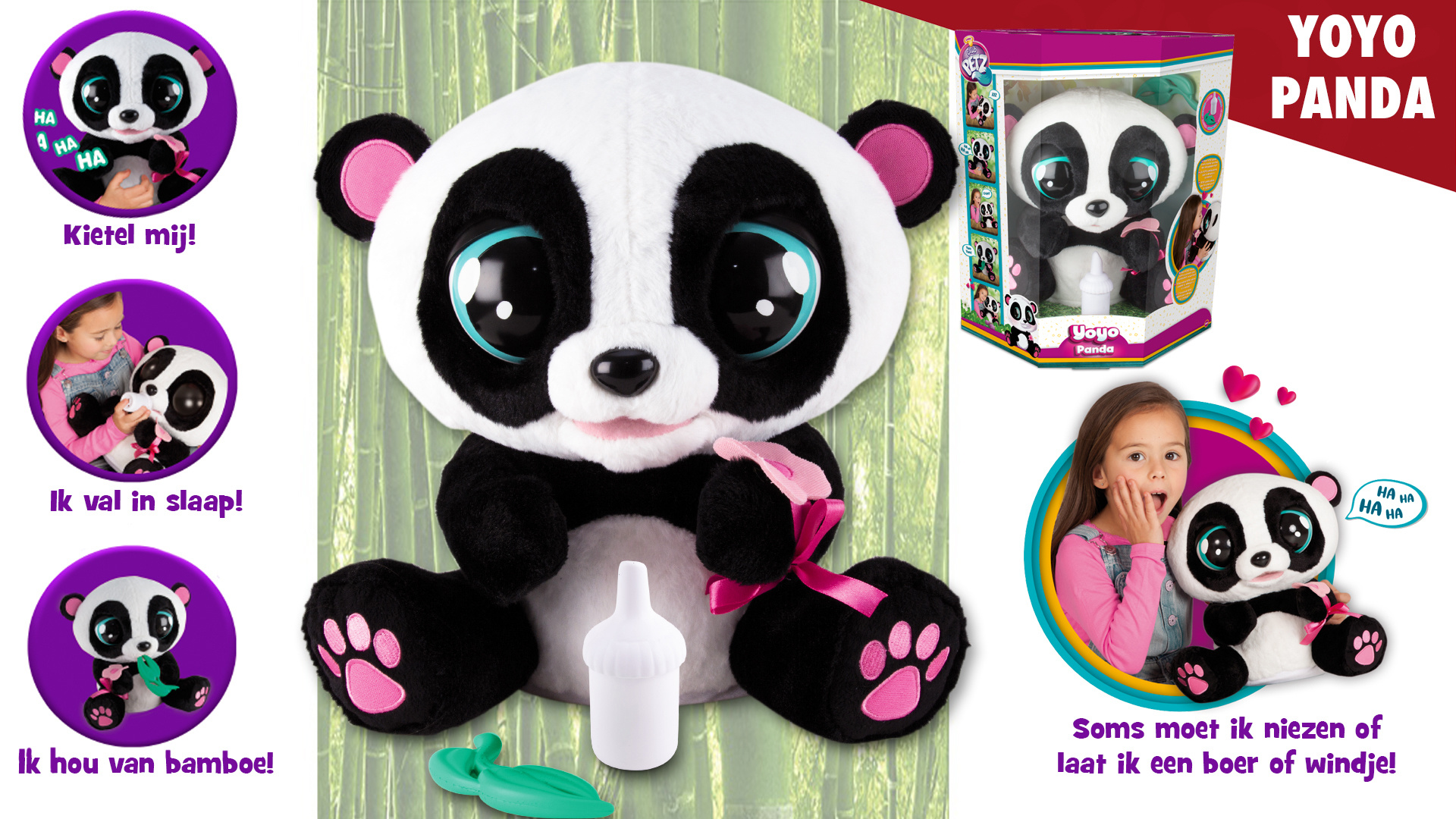 Yoyo Panda - Interactieve knuffel - Afbeelding 7