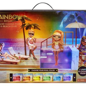 Rainbow High – Color Change Pool & Beach Club Playset (Poppenstrandset)