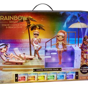 Rainbow High – Color Change Pool & Beach Club Playset (Poppenstrandset)