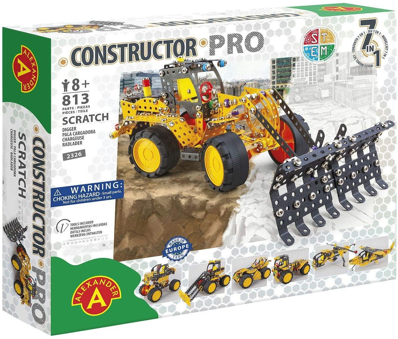 Constructor PRO - Wiellader Scratch (813stuks)