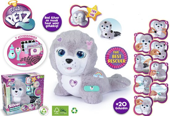 Club Petz - Silver Marine Mission (interactieve knuffel) - Afbeelding 7