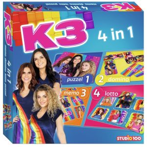 K3 – Spellendoos 4-in-1 (Memo/Domino/Lotto /Puzzel)