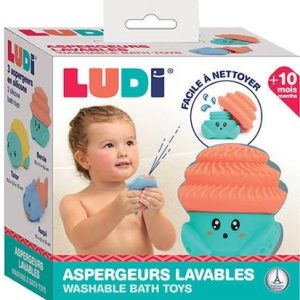 Aquacopains wasbare sproeiers – 3stuks (badspeelgoed)