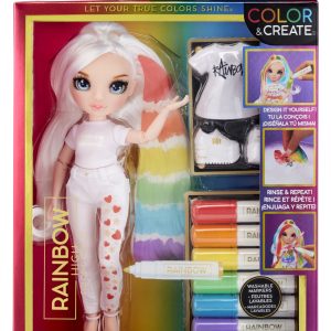 Rainbow High Color & Create Fashion Doll – Purple Eyes