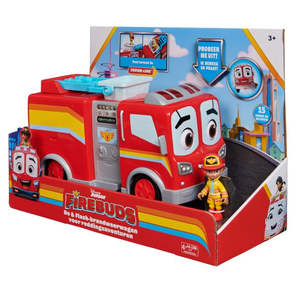Disney Junior Firebuds - Bo & Flash Brandweerwagen - Afbeelding 4
