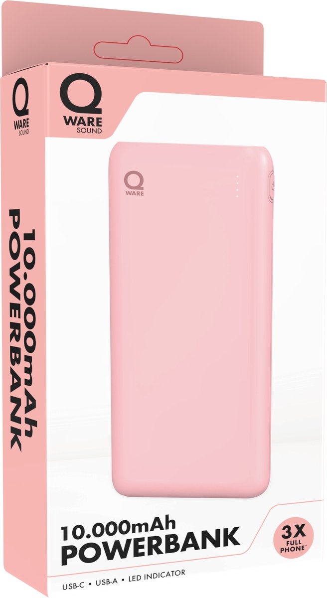 Qware Sound Powerbank 10.000 mAh - 1 exemplaar - Afbeelding 7
