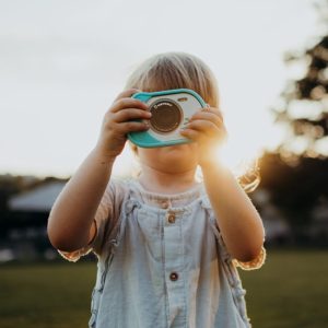 Kidycam – Waterdichte actie camera (cyan)