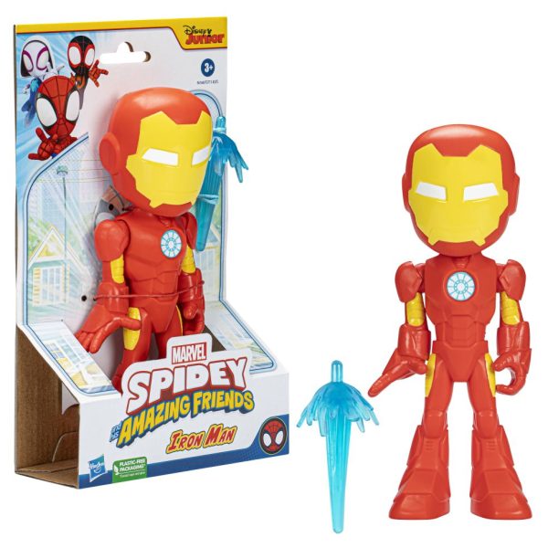 Marvel Spidey and his Amazing Friends - Supersized Iron Man (22,5cm) - Afbeelding 8