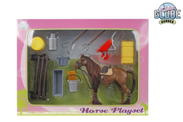 Speelset met paard 13 cm en accessoires. 3+. 30040120