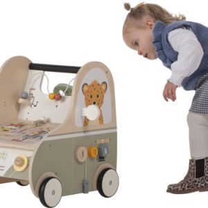 Houten Loopwagen auto Jack & Jacky