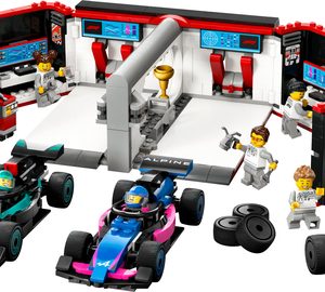 LEGO City Garage met Mercedes-AMG en Alpine auto’s