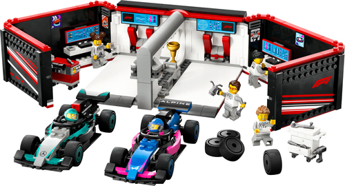 LEGO City Garage met Mercedes-AMG en Alpine auto's - Afbeelding 2