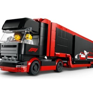 LEGO City – F1 Truck met RB20 en AMR24 F1 wagens