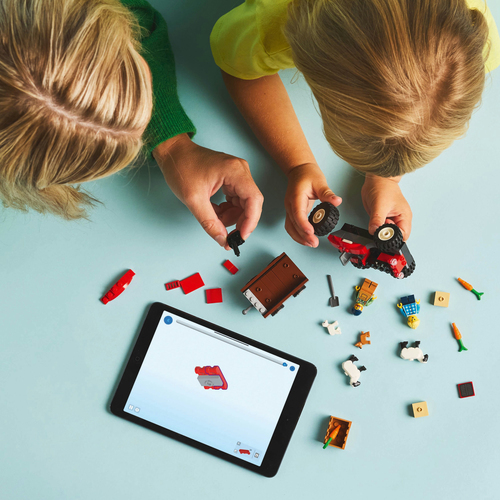 LEGO City - Rode tractor met aanhanger - Afbeelding 3