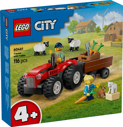 LEGO City - Rode tractor met aanhanger - Afbeelding 5