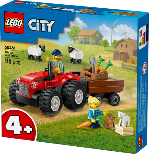 LEGO City - Rode tractor met aanhanger - Afbeelding 6