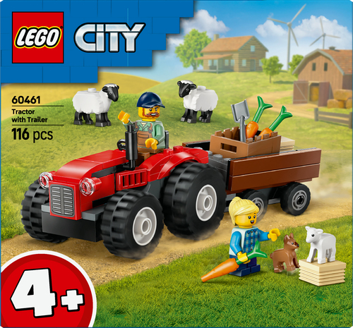 LEGO City - Rode tractor met aanhanger - Afbeelding 7