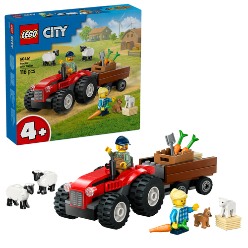 LEGO City - Rode tractor met aanhanger - Afbeelding 9