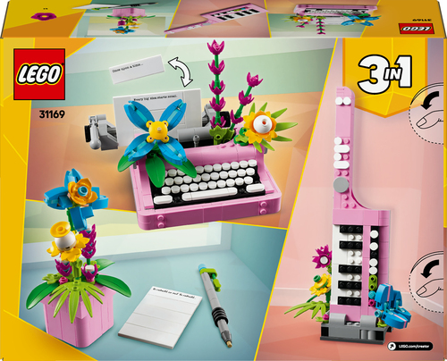 LEGO Creator - Typemachine met bloemen - Afbeelding 4