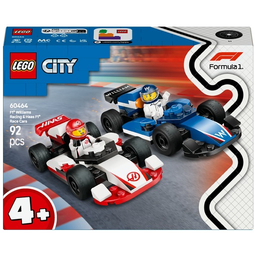 LEGO City - F1 Williams Racing en Haas F1 racewagens