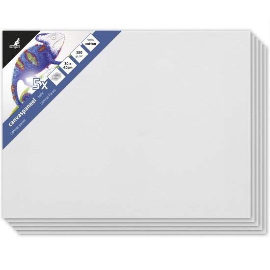 Kangaro Canvaspaneel 30x40cm 5 stuks