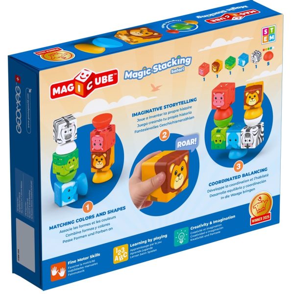 Geomag Magicube - Magisch Stapel safari 10 delig - Afbeelding 3