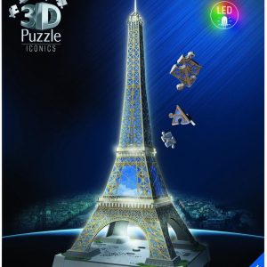 3D Puzzel Icons – Eifeltoren (met LED licht)