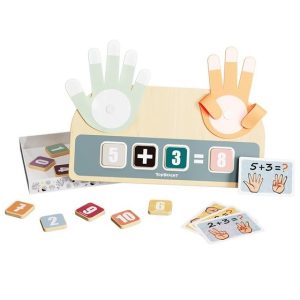 Topbright – Finger Math Leren Tellen Houten Speelgoed