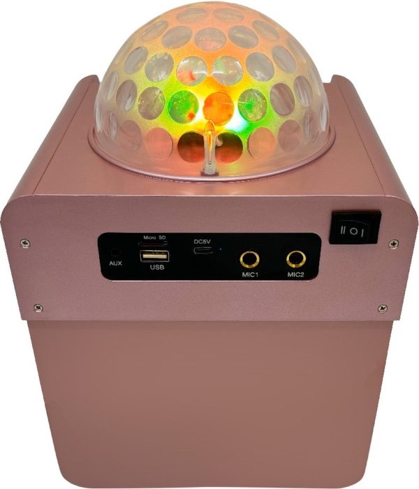 N-Gear Disco Block 410 space pink - Karaoke Set Bluetooth Speaker - Afbeelding 4