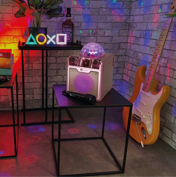 N-Gear Disco Block 410 space pink - Karaoke Set Bluetooth Speaker - Afbeelding 7