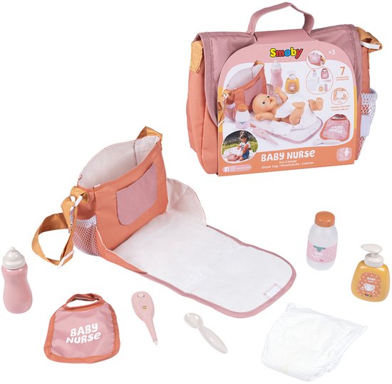 Baby Nurse Verzorgingstas Met 8 Accessoires