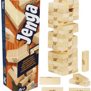Jenga met digitale dobbelsteen