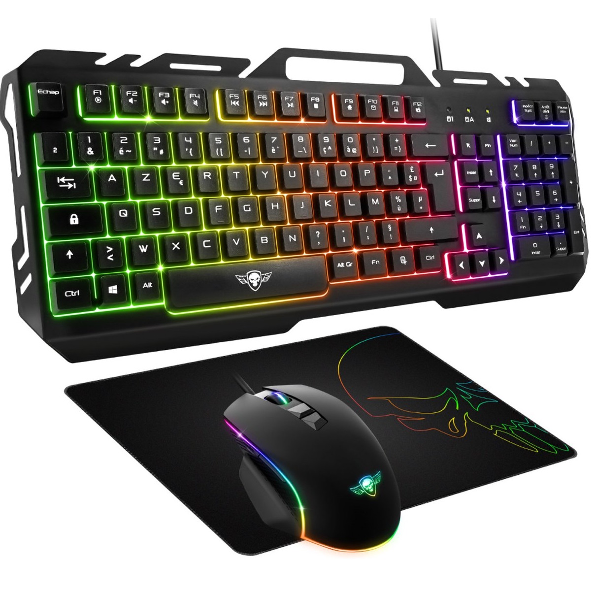 Gaming Set Toetsenbord + Muis + Muismat Zwart
