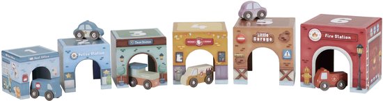 Little Dutch - Stapeltoren Met 6 Autos - Afbeelding 2