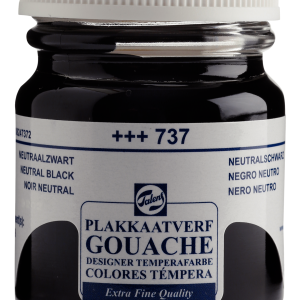 Talens Plakkaatverf Extra Fijn 50ml – Neutraalzwart