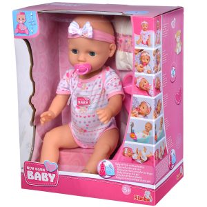 New Born Baby – Pop die drinkt en plast (43cm)