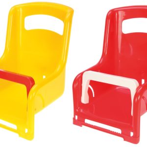 Poppenzitje fiets bagagedrager – 1 exemplaar : rood OF geel