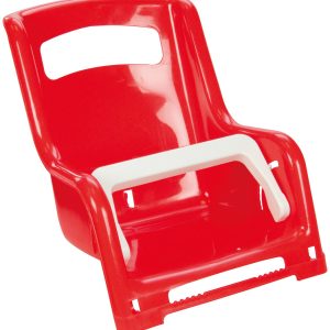 Poppenzitje fiets bagagedrager – 1 exemplaar : rood OF geel