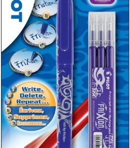 Pilot FriXion Rollerball 0,7mm – 1stuk + 3 vullingen (paars)