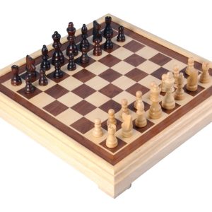 Schaakspel (40x40cm) ingelegd – Koning 77mm