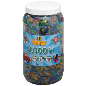 Hama Strijkkralen in pot – Glittermix (54) 13000stuks