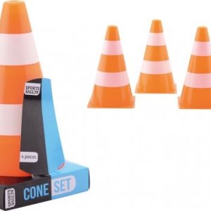 Sports Active Pionnen met streep 4stuks/26cm -oranje/wit