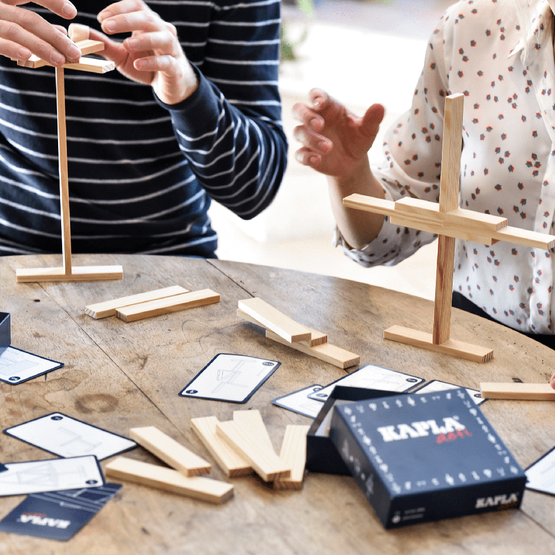 KAPLA Challenge (12 opdrachtkaarten + 16 plankjes) - Afbeelding 4