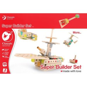 Super Builder Set (hout) – 96stuks
