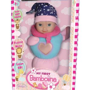 My First Bambolina Babypop (30cm) Soft met licht en muziek (assorti)