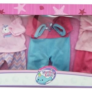 5 Outfits voor pop 31 cm