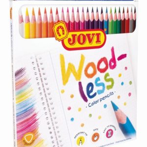 JOVI Kleurpotlood Woodless (driehoekig) – Etui (karton) 24stuks