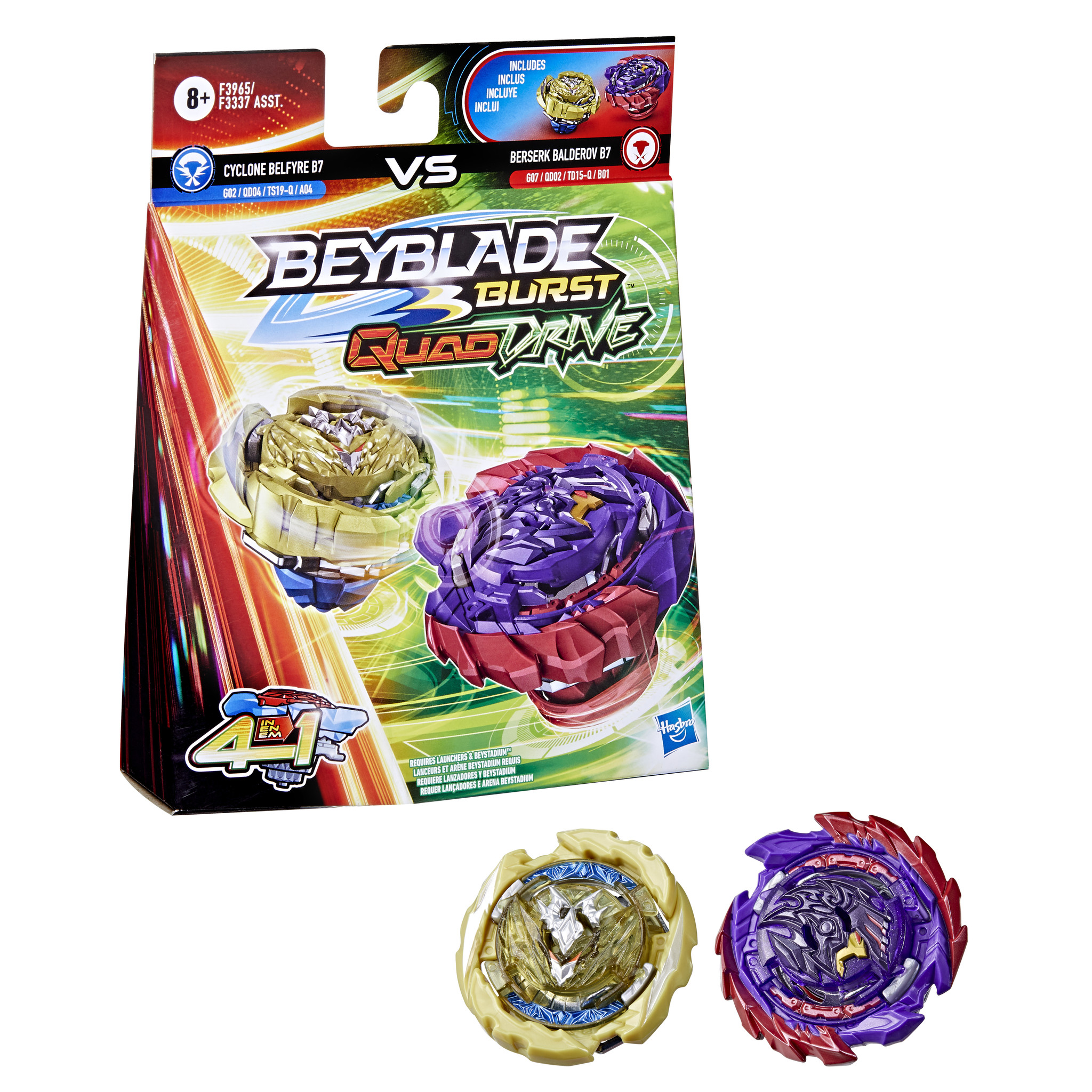 Beyblade Quad Drive Duopack - Wrath Fafnir en Berserk Linwyrm